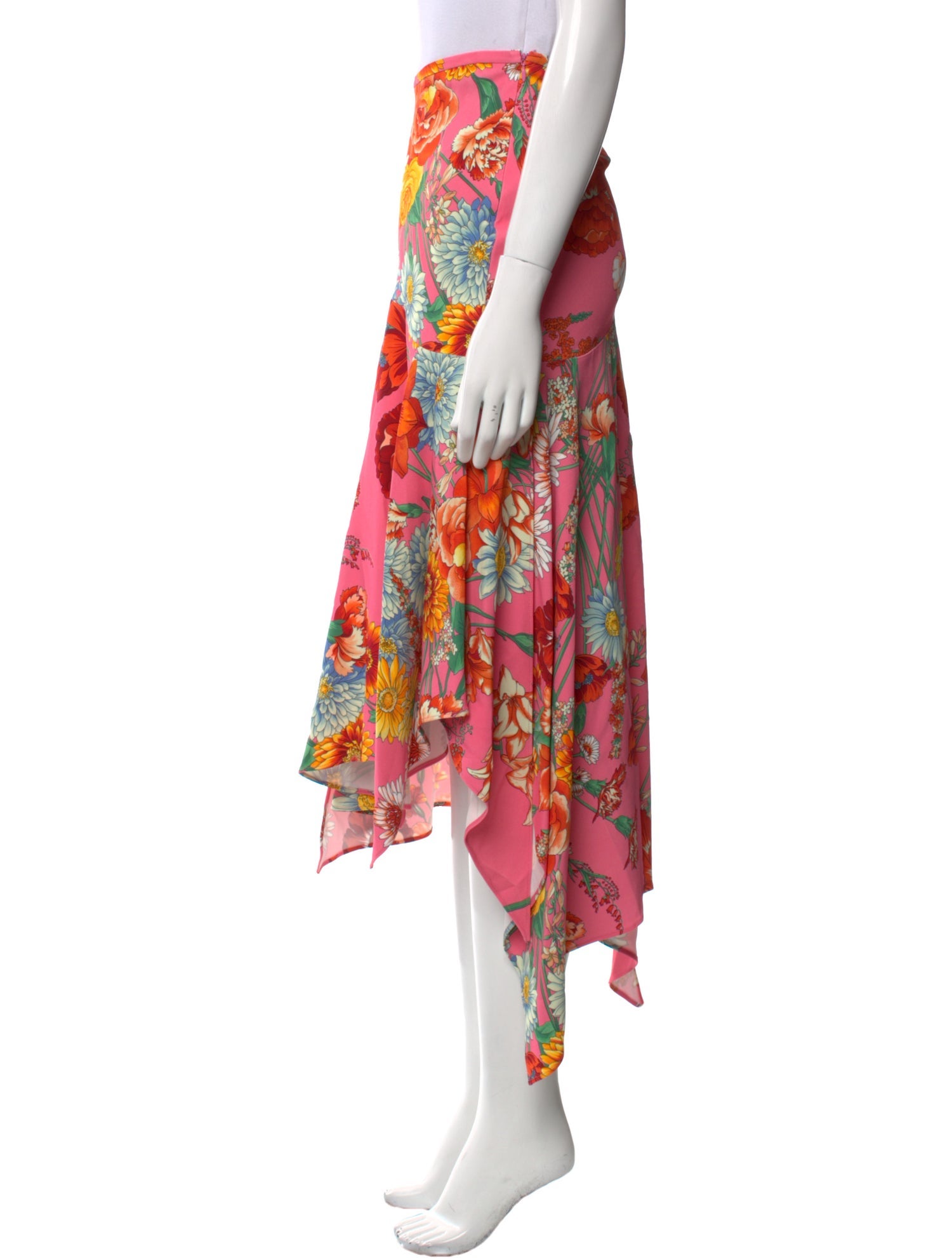 Collina Strada Floral Print Midi Length Skirt