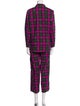 Collina Strada Plaid Print Pant Set
