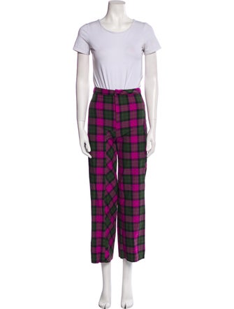 Collina Strada Plaid Print Pant Set