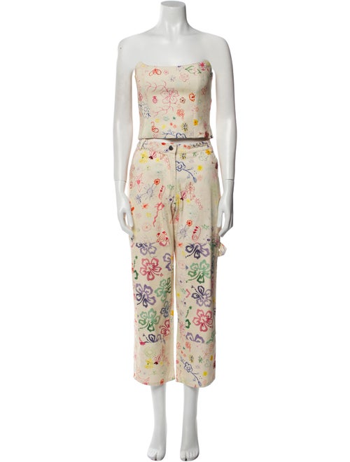 Collina Strada Floral Print Pant Set