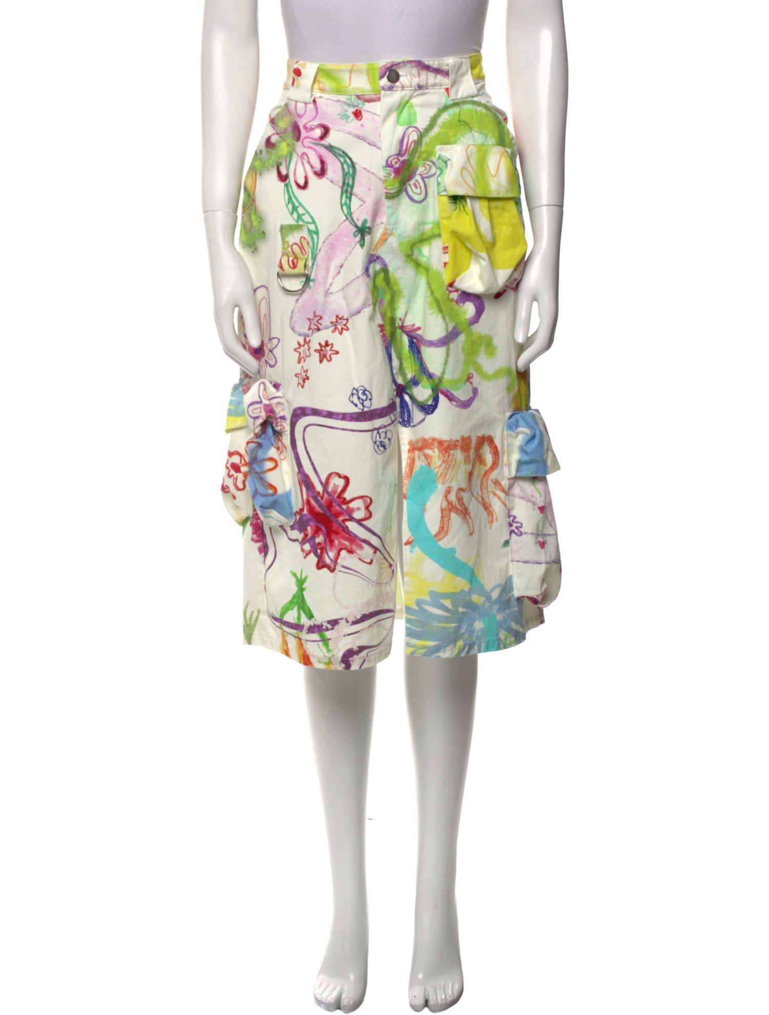 Collina Strada Printed Knee-Length Skirt