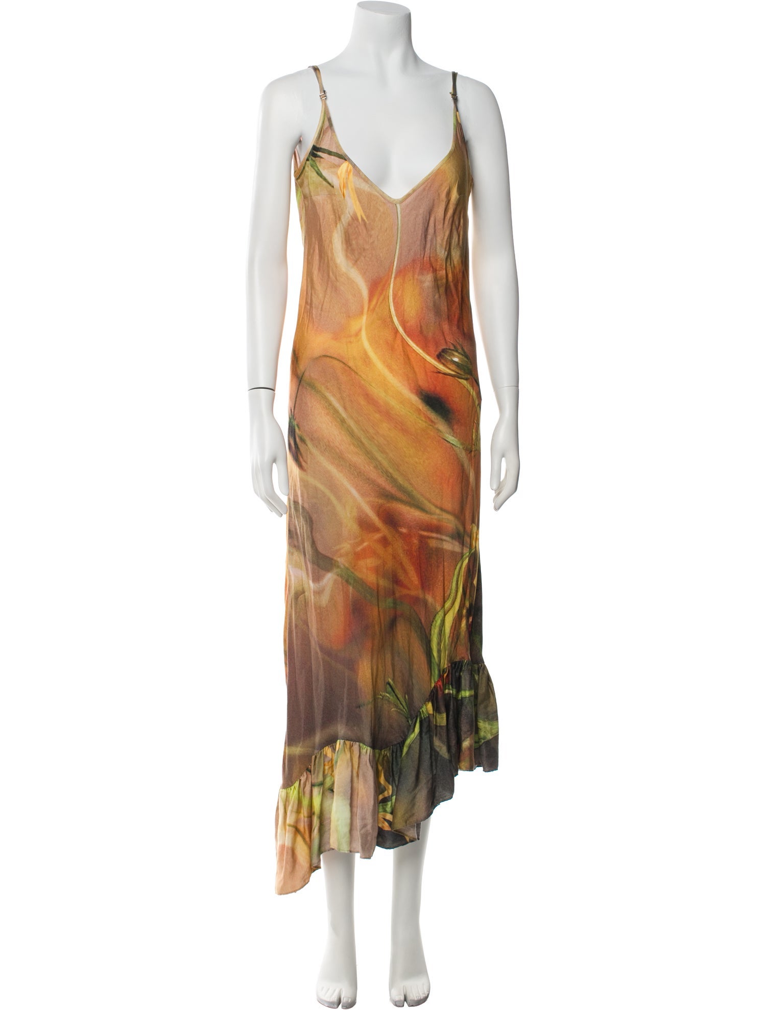 Collina Strada Silk Long Dress