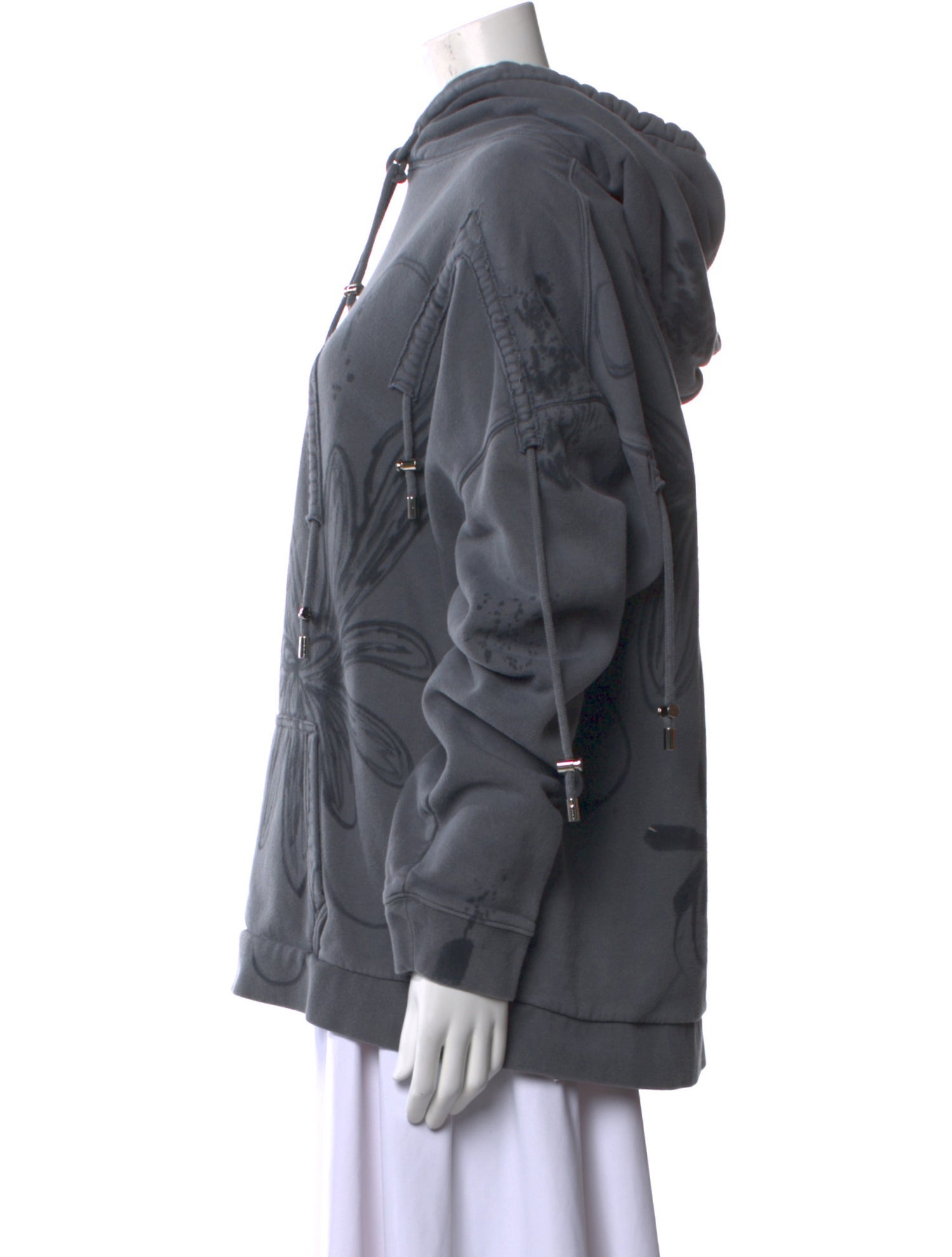 Collina Strada Graphic Print Mock Neck Sweatshirt