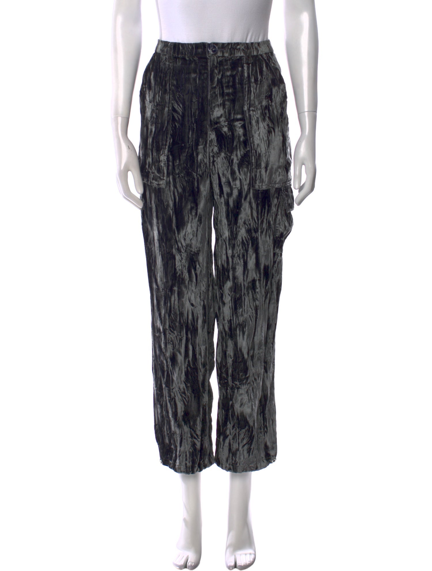 Collina Strada Velvet Straight Leg Pants