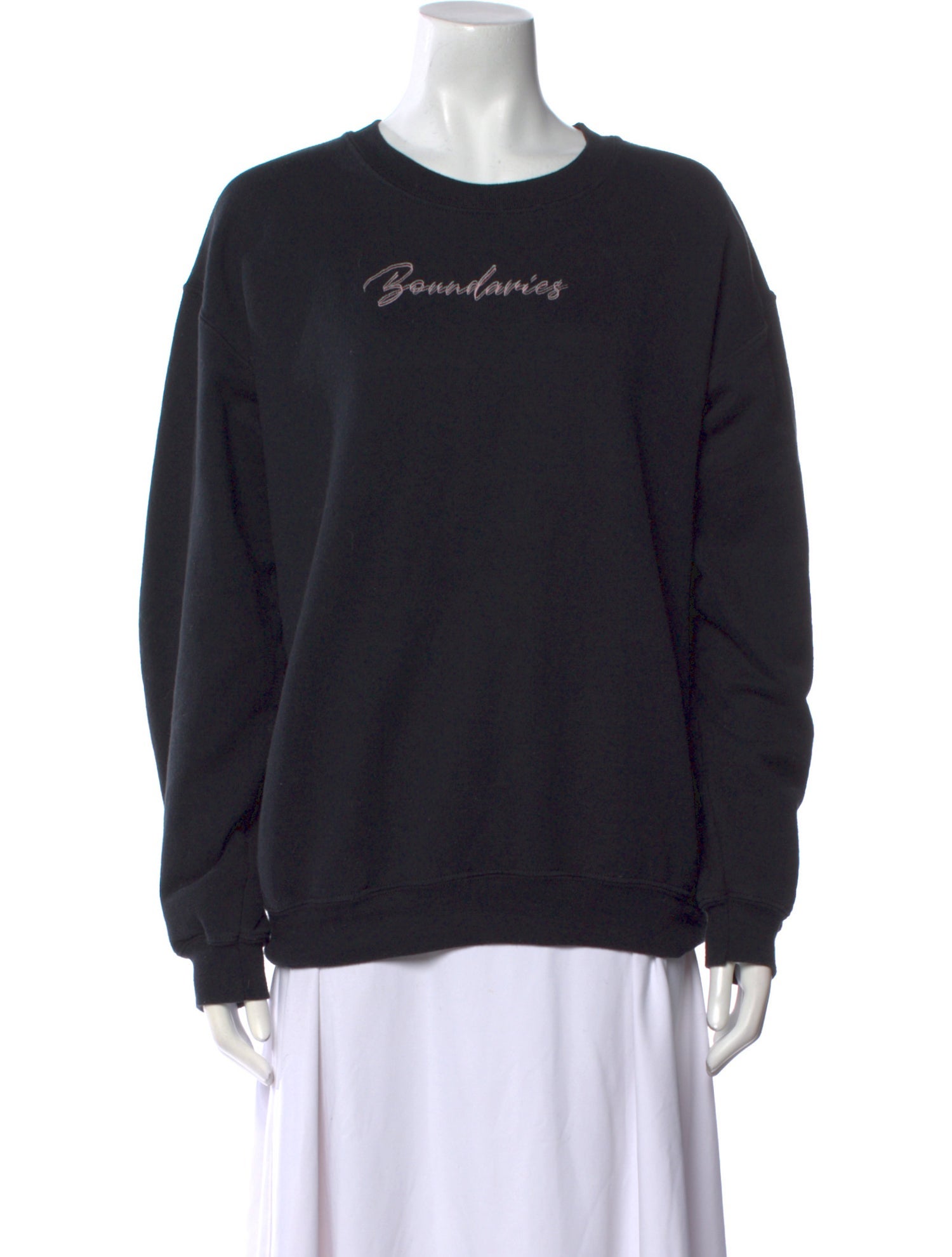 Collina Strada Graphic Print Crew Neck Sweater