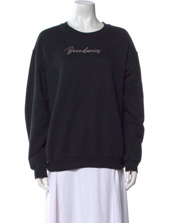 Collina Strada Graphic Print Crew Neck Sweater