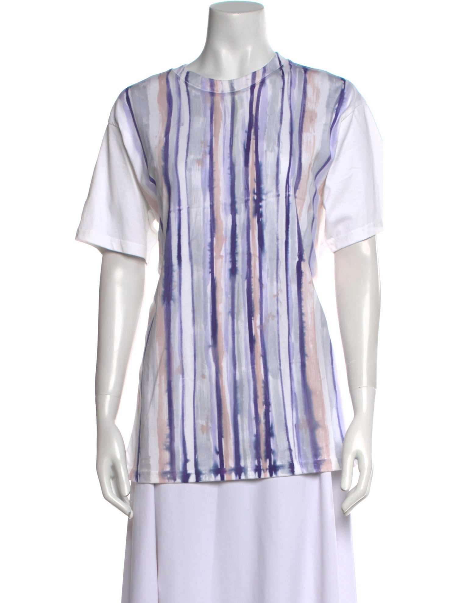 Collina Strada Striped Crew Neck Blouse