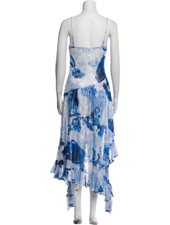 Collina Strada Floral Print Long Dress