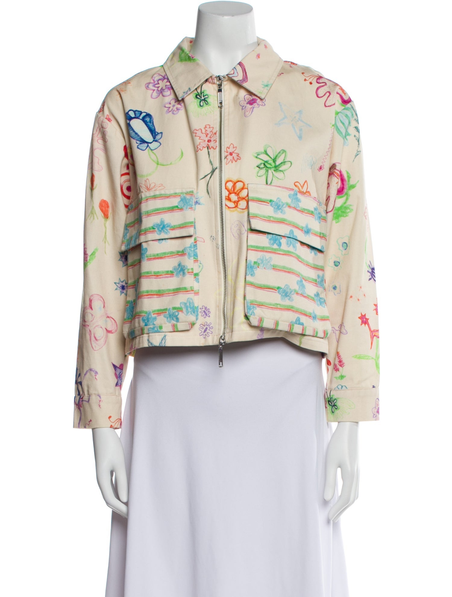 Collina Strada Floral Print Evening Jacket