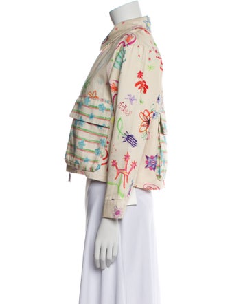 Collina Strada Floral Print Evening Jacket