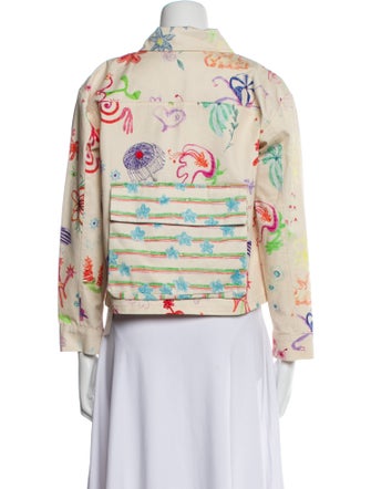 Collina Strada Floral Print Evening Jacket