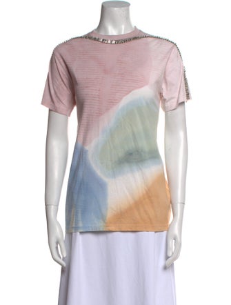 Collina Strada x Charlie Engman Tie-Dye Print Bateau Neckline T-Shirt