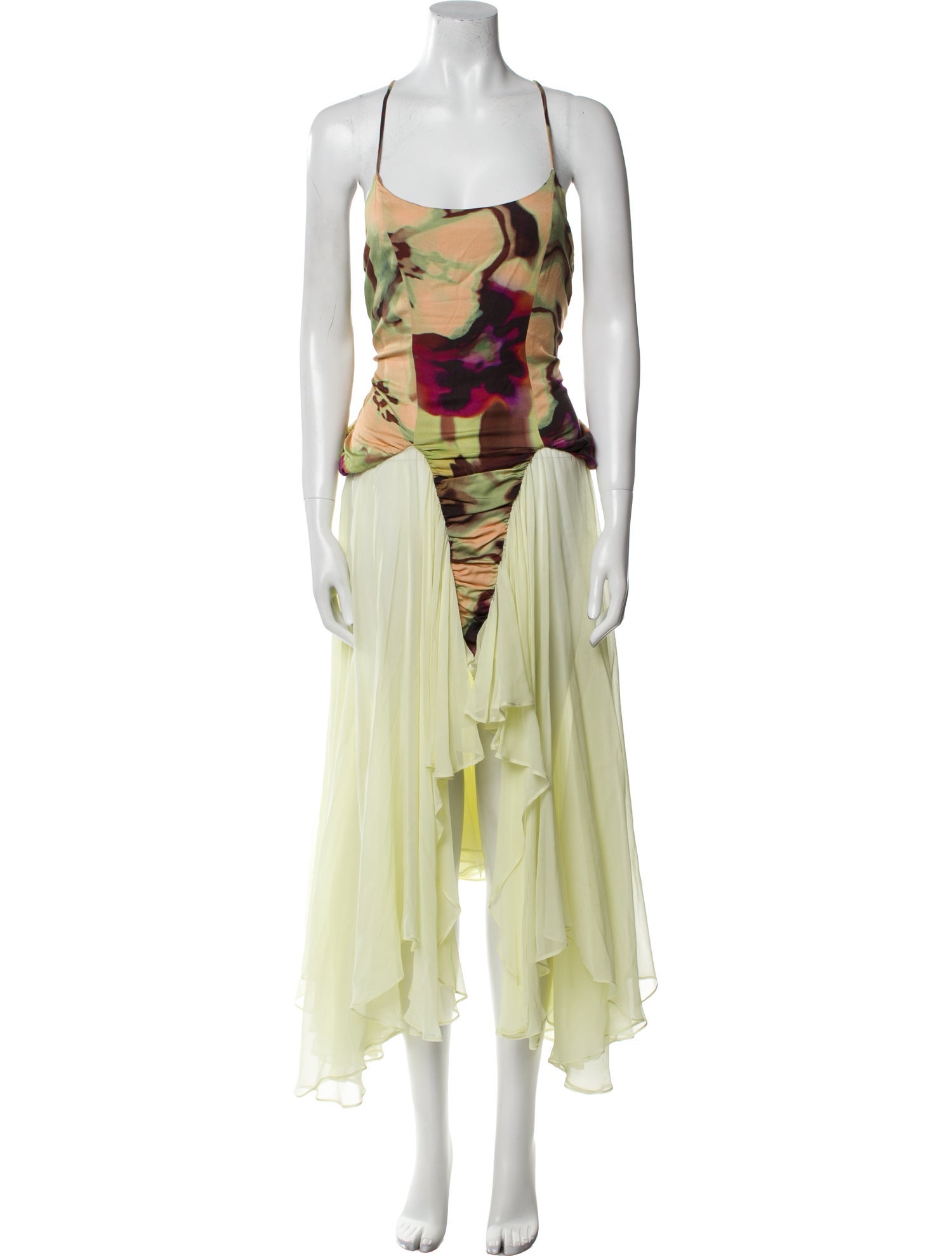 Collina Strada Silk Long Dress