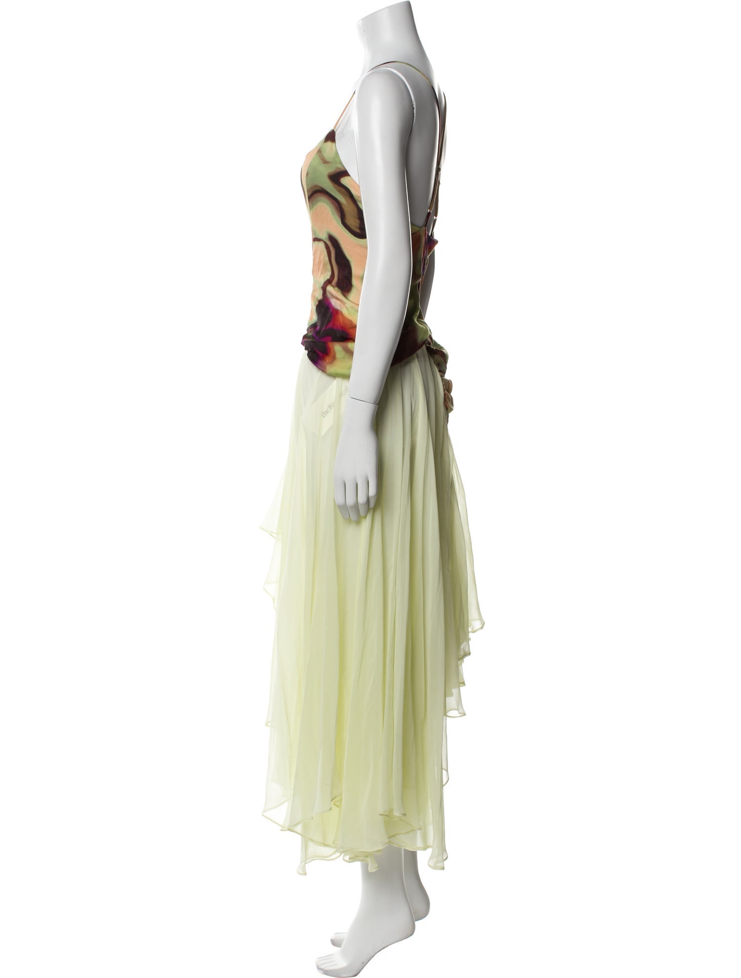 Collina Strada Silk Long Dress