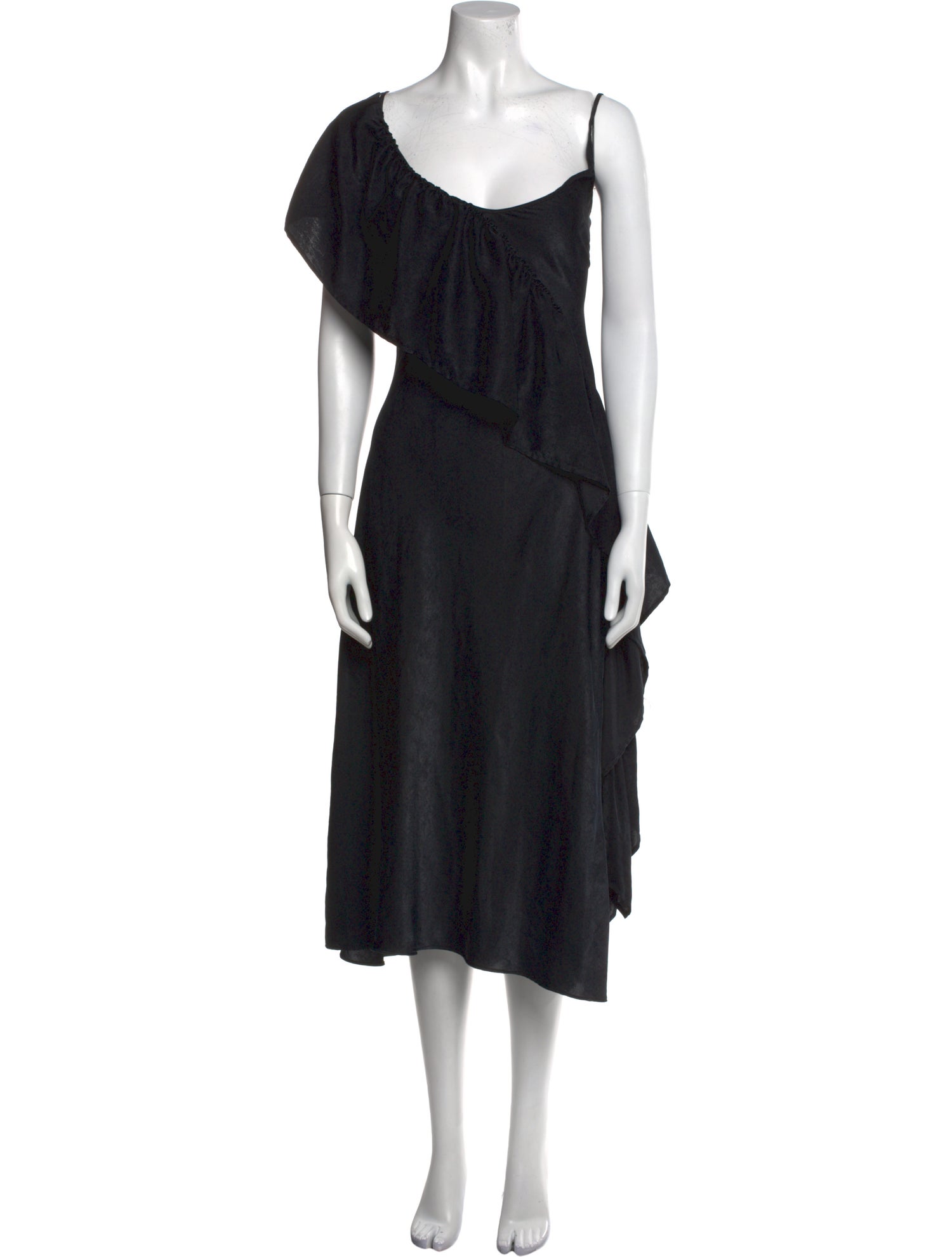 Collina Strada Scoop Neck Midi Length Dress