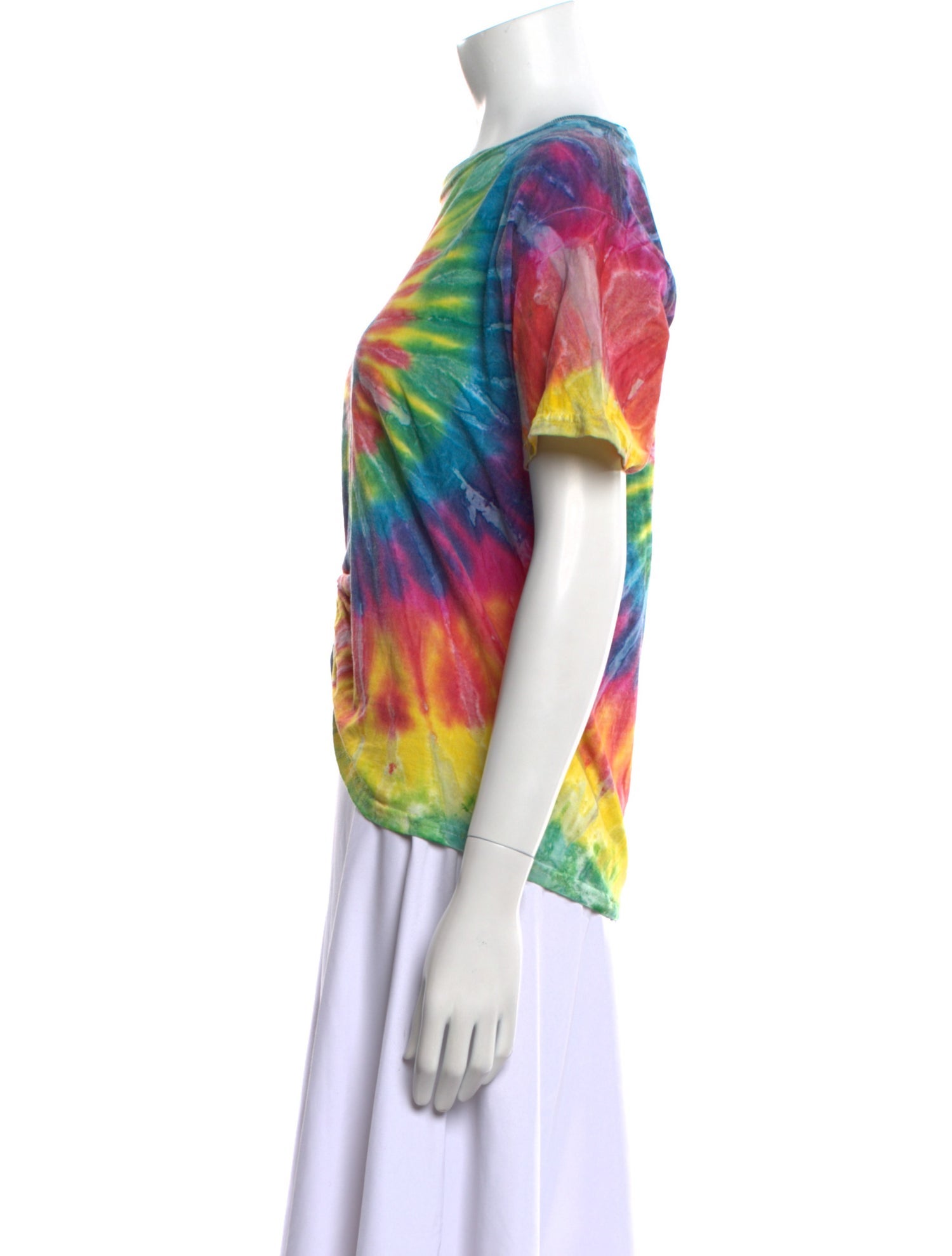 Collina Strada Tie-Dye Print Bateau Neckline T-Shirt