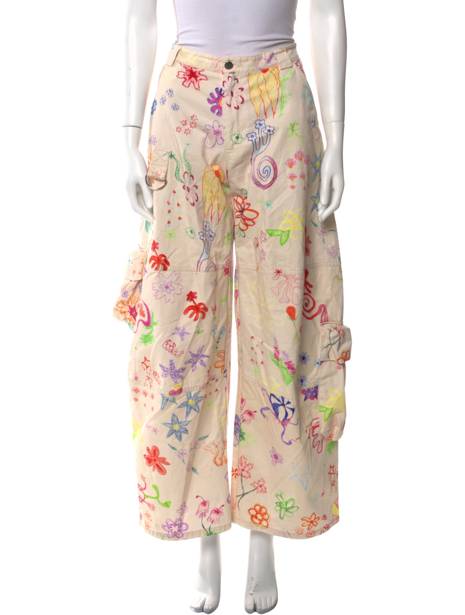 Collina Strada Printed Wide Leg Pants