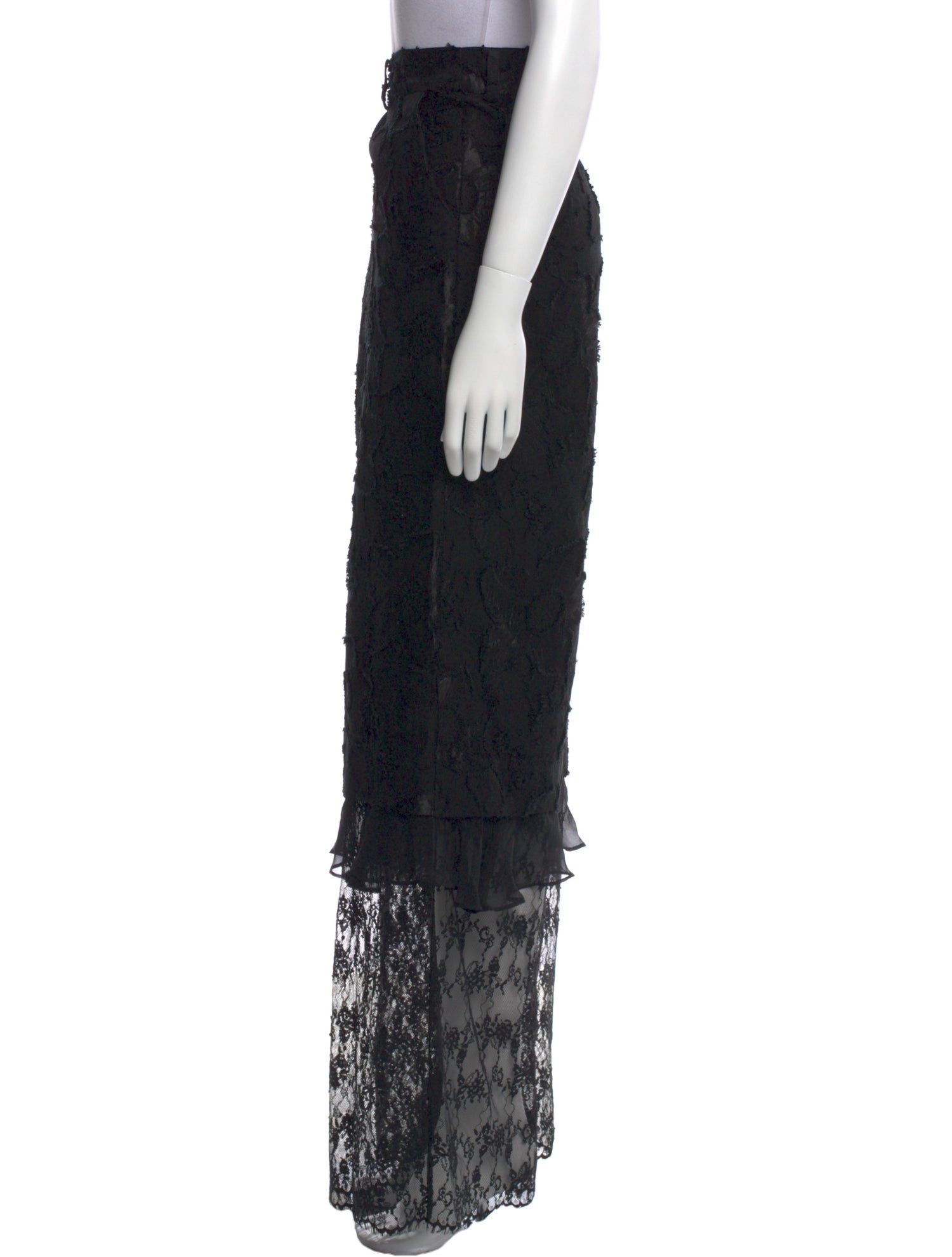 Collina Strada Lace Pattern Wide Leg Pants