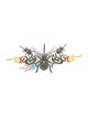Collina Strada Crystal Multicolor Spider Brooch Pin