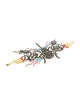 Collina Strada Crystal Multicolor Spider Brooch Pin