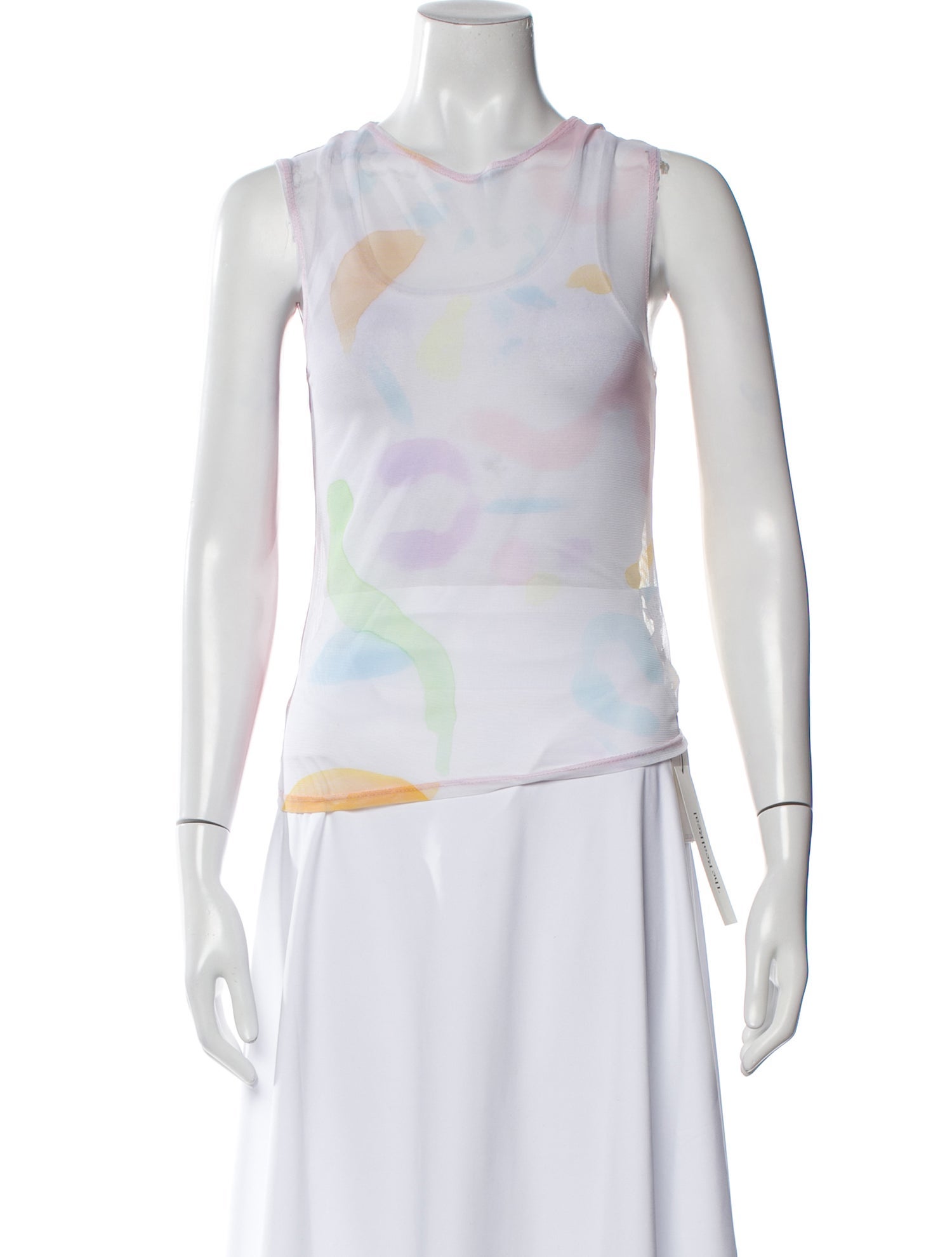 Collina Strada Printed Crew Neck Top