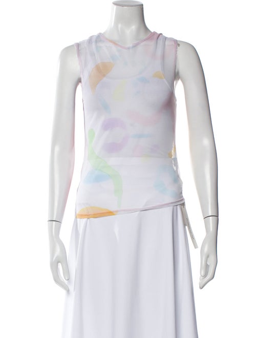 Collina Strada Printed Crew Neck Top