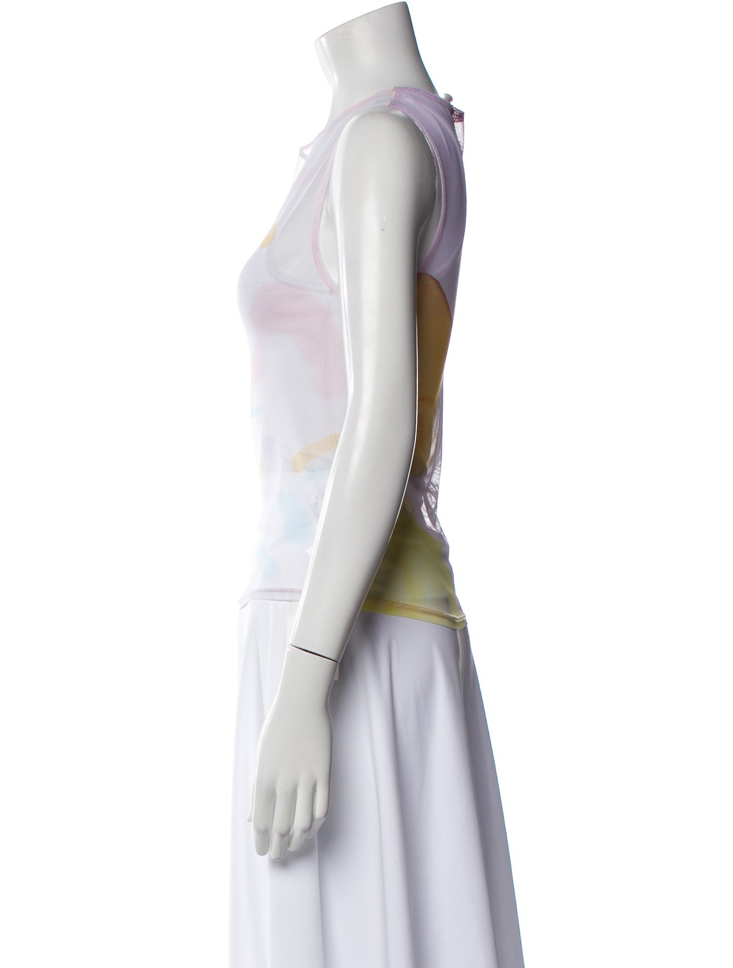 Collina Strada Printed Crew Neck Top