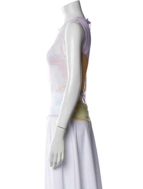 Collina Strada Printed Crew Neck Top