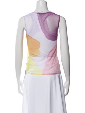 Collina Strada Printed Crew Neck Top