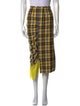 Collina Strada Plaid Print Midi Length Skirt