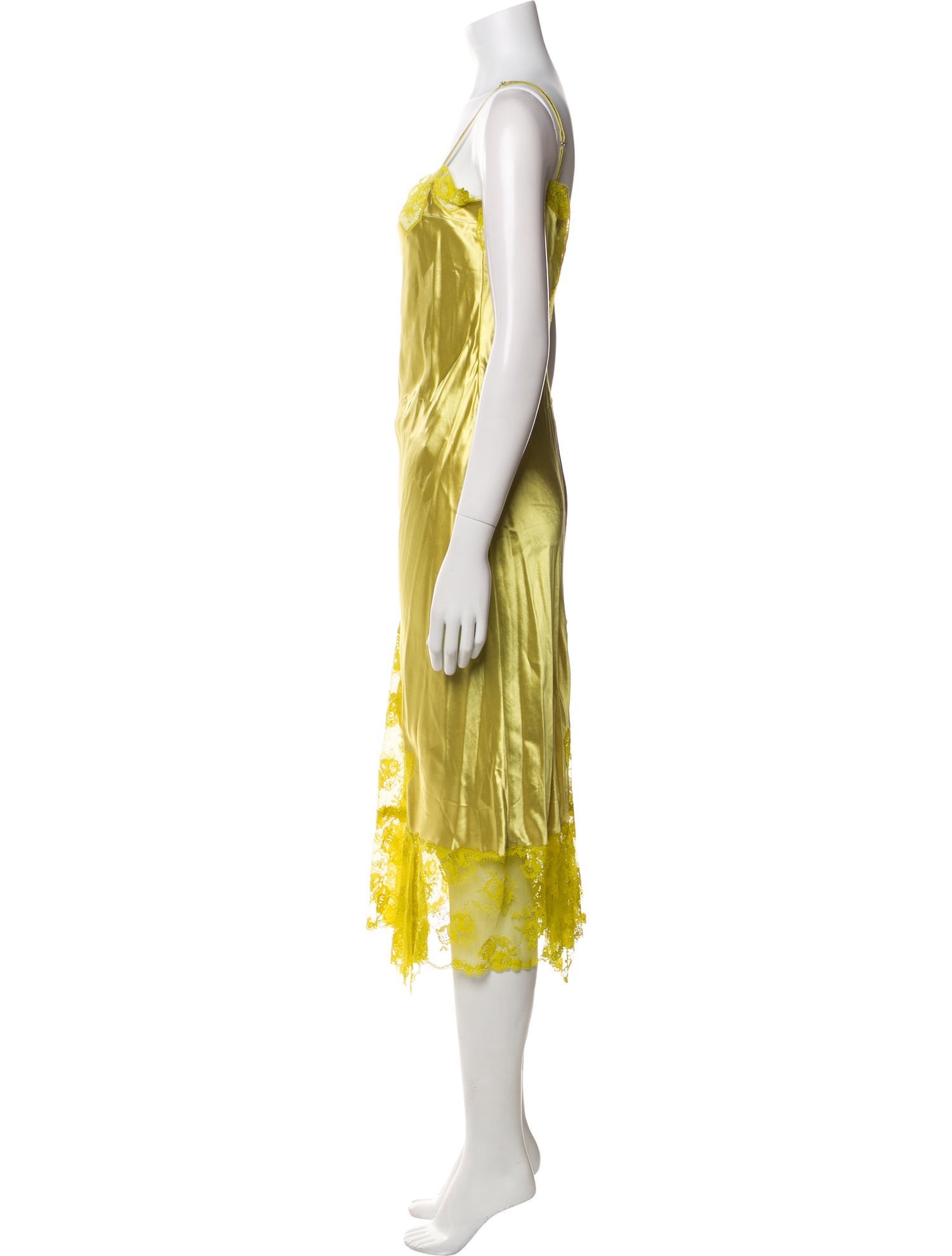 Collina Strada Square Neckline Knee-Length Dress