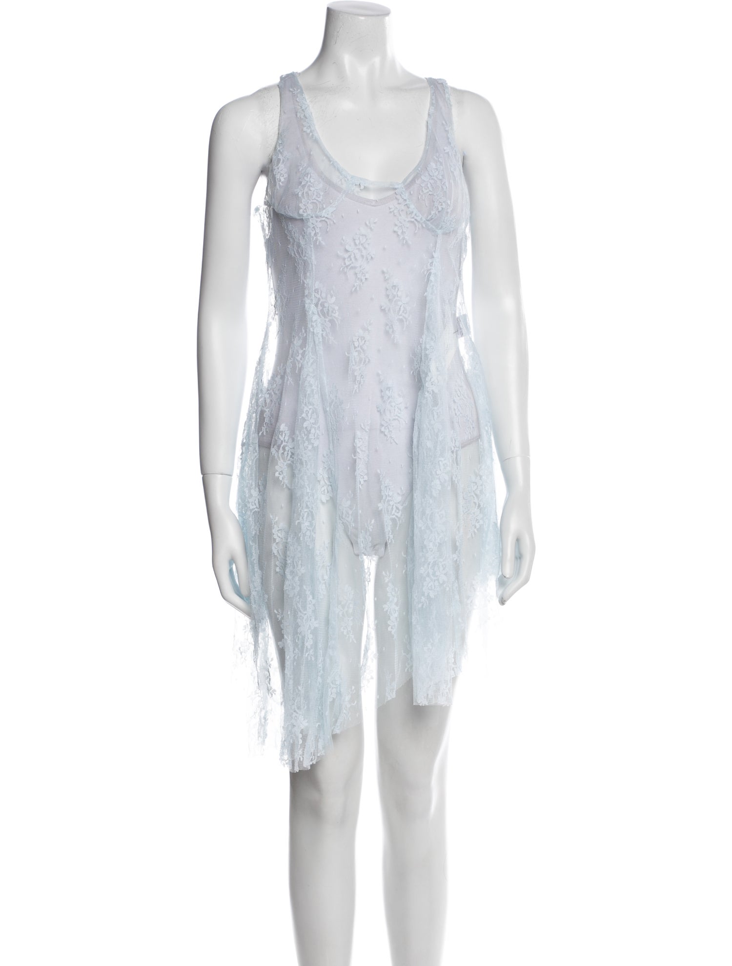 Collina Strada Nylon Lace Pattern Nightgown