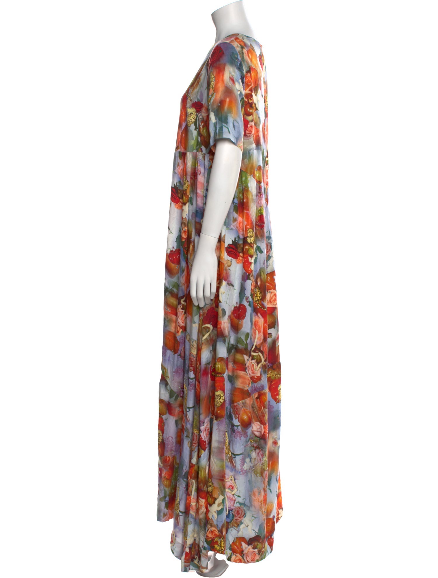 Collina Strada Silk Long Dress