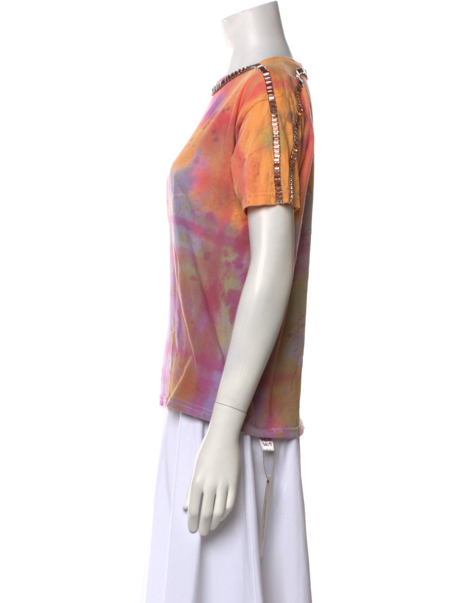Collina Strada Tie-Dye Print Bateau Neckline T-Shirt