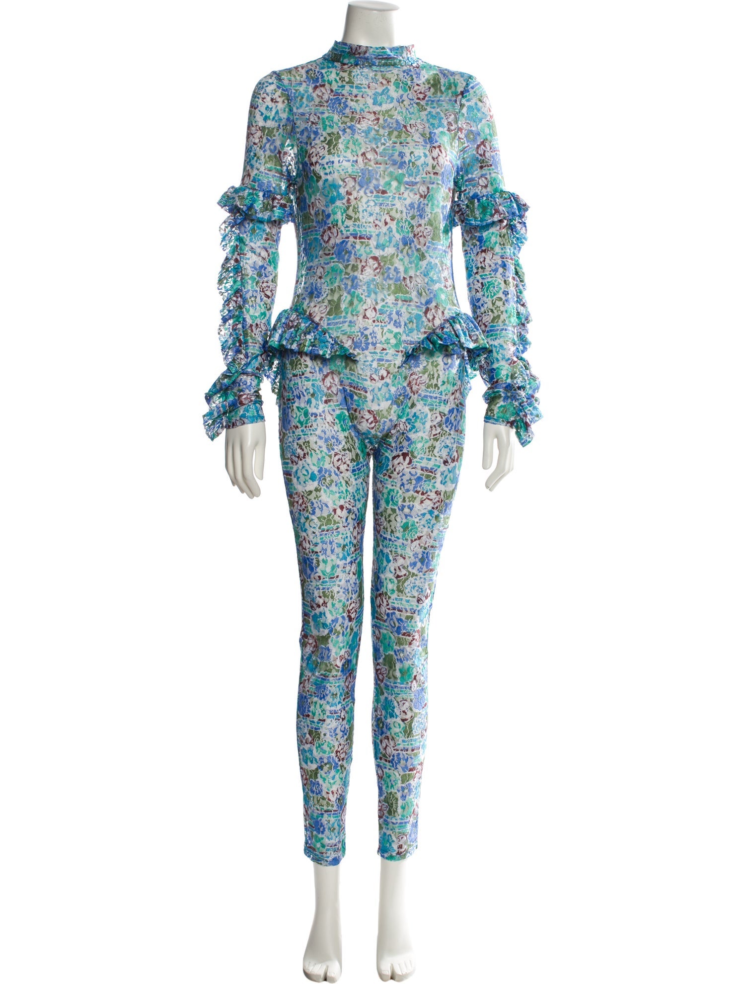 Collina Strada Floral Print Mini Dress