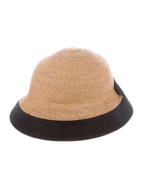 Tracy Watts Straw Bucket Hat Beige