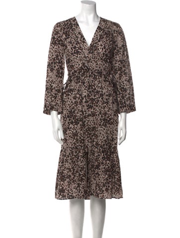 Xirena Dresses Floral Print Knee-Length Dress XS