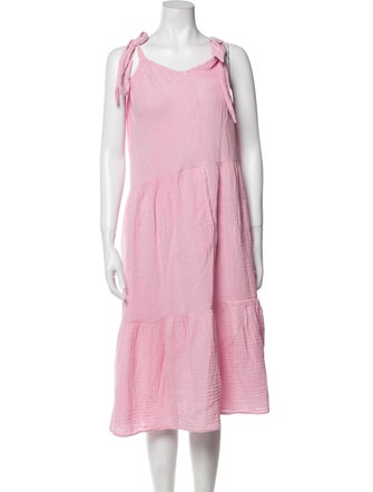 Xirena Square Neckline Knee-Length Dress