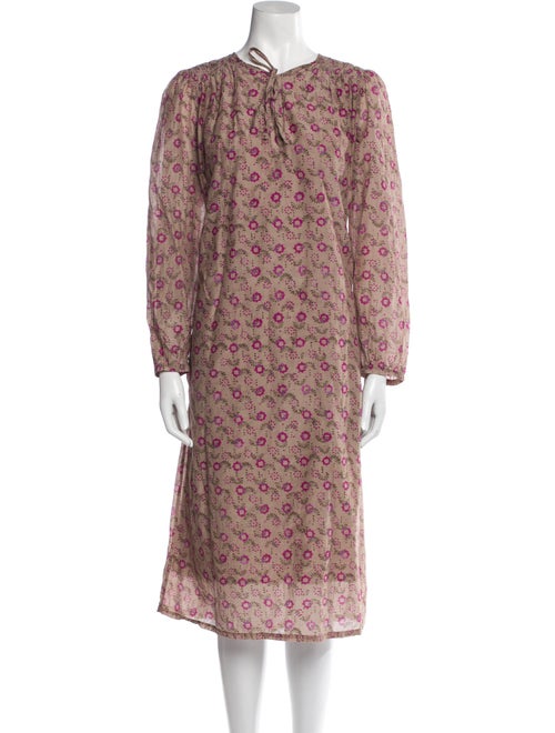 Xirena Floral Print Midi Length Dress