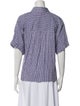 Xirena Plaid Print Short Sleeve Button-Up Top