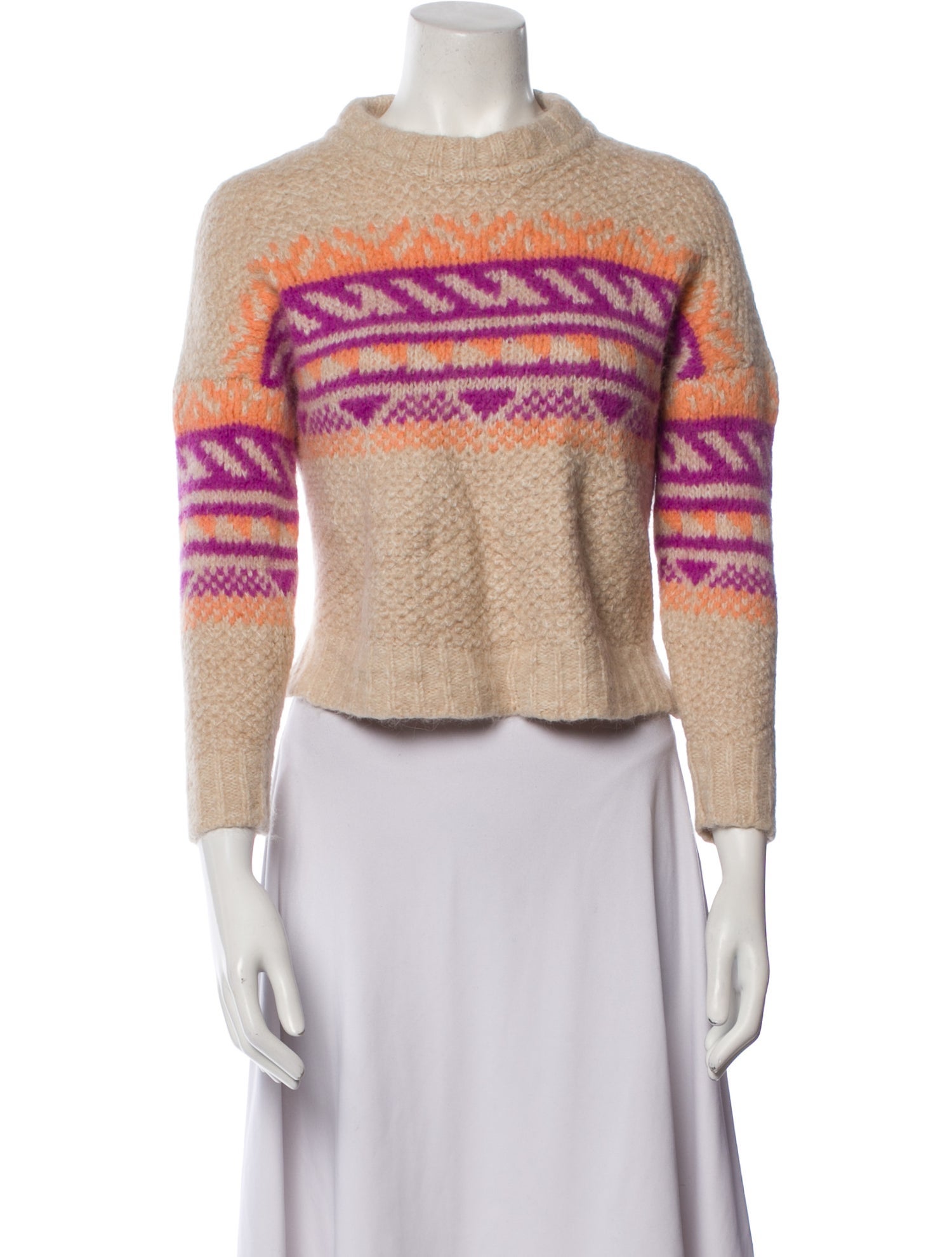 Xirena Striped Mock Neck Sweater