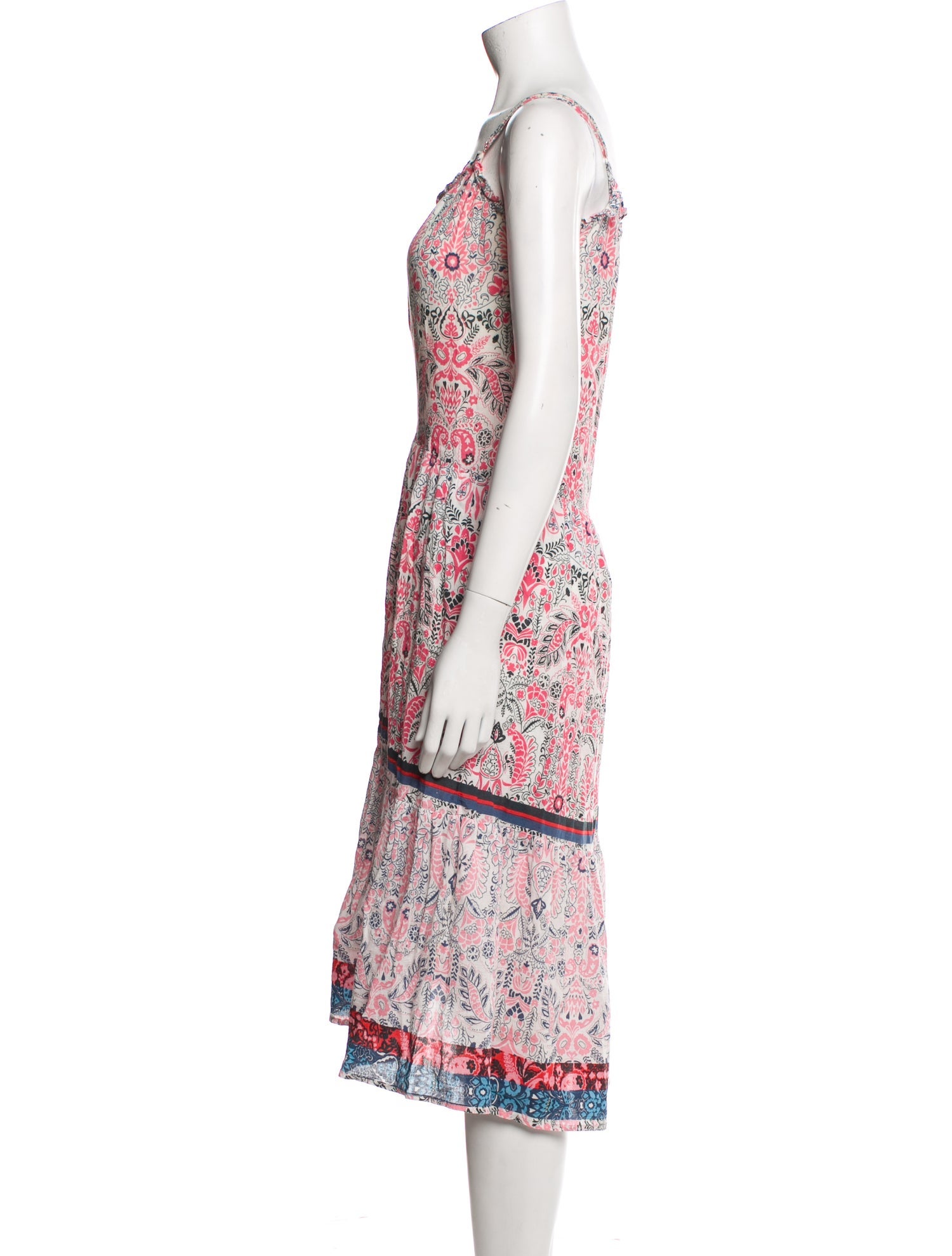 Xirena Floral Print Midi Length Dress