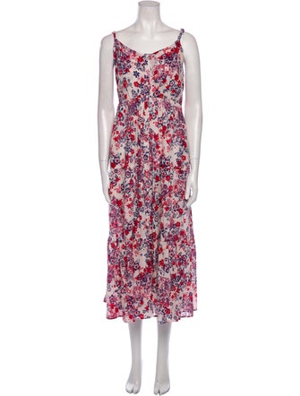Xirena Floral Print Long Dress