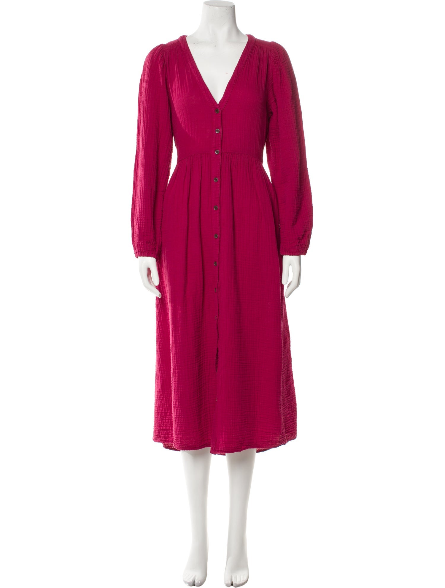 Xirena V-Neck Midi Length Dress