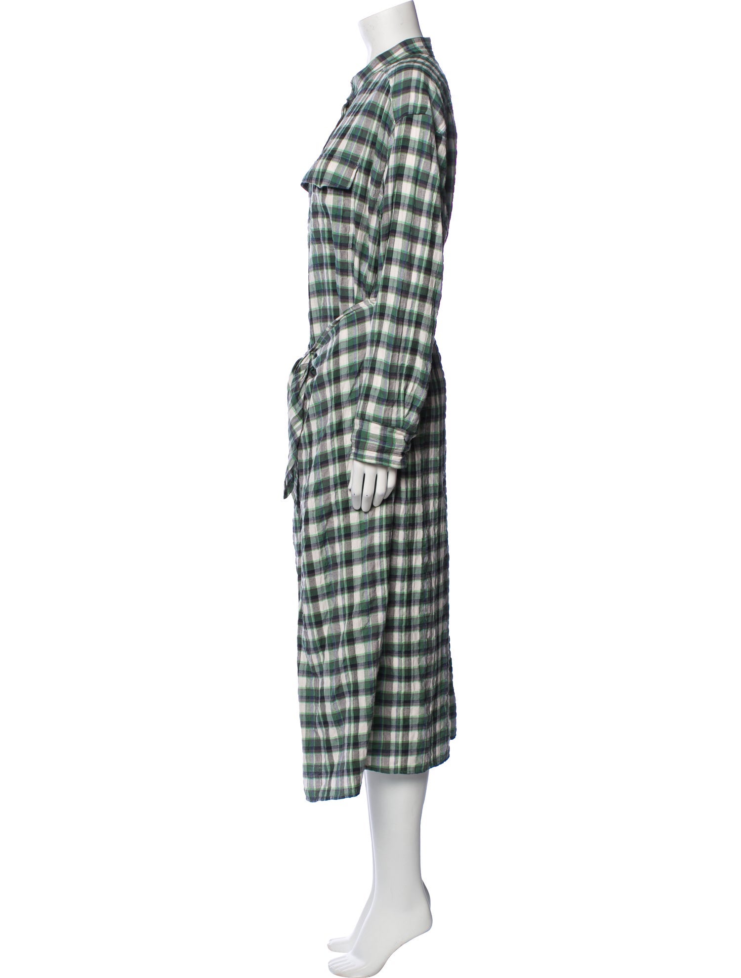 Xirena Plaid Print Long Dress