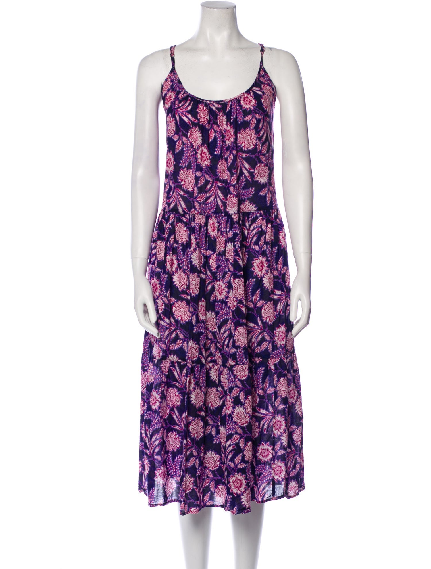 Xirena Floral Print Midi Length Dress
