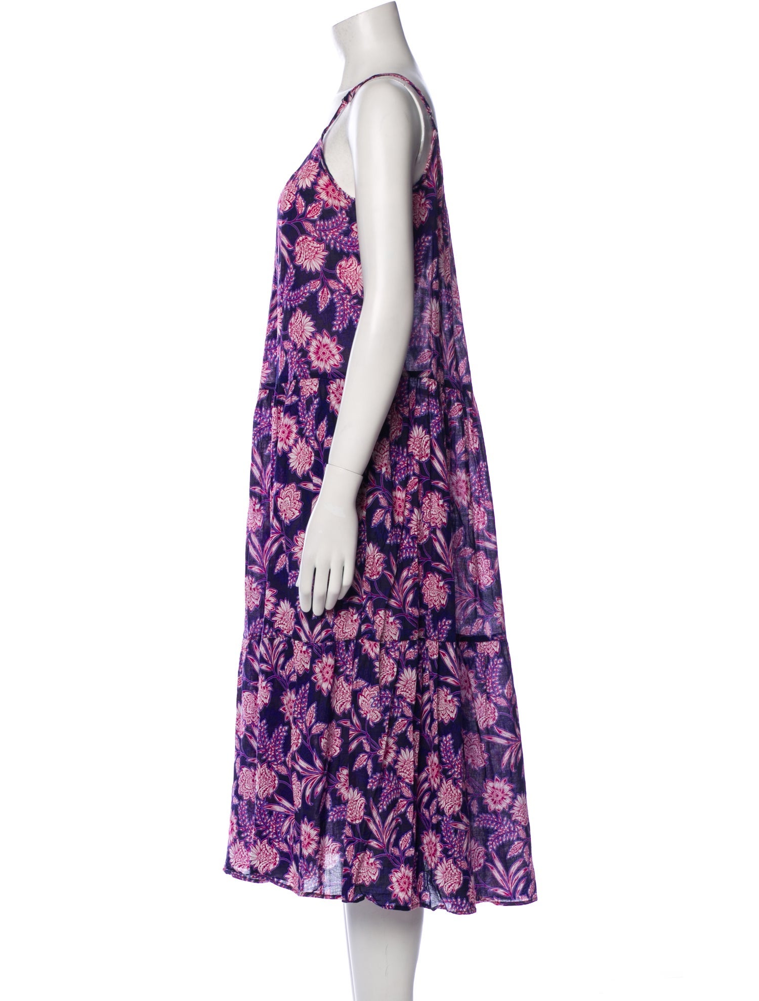 Xirena Floral Print Midi Length Dress
