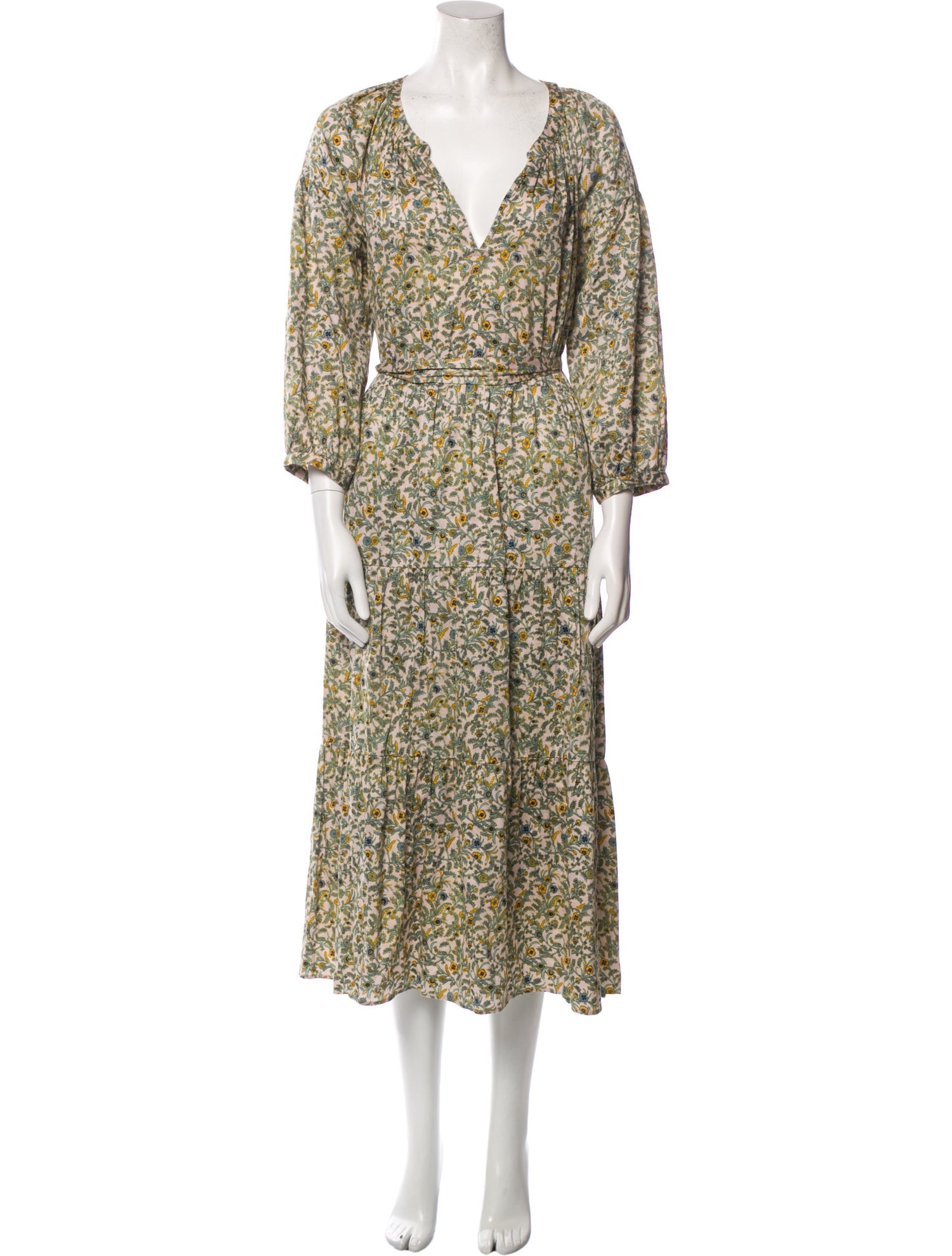 Xirena Floral Print Long Dress