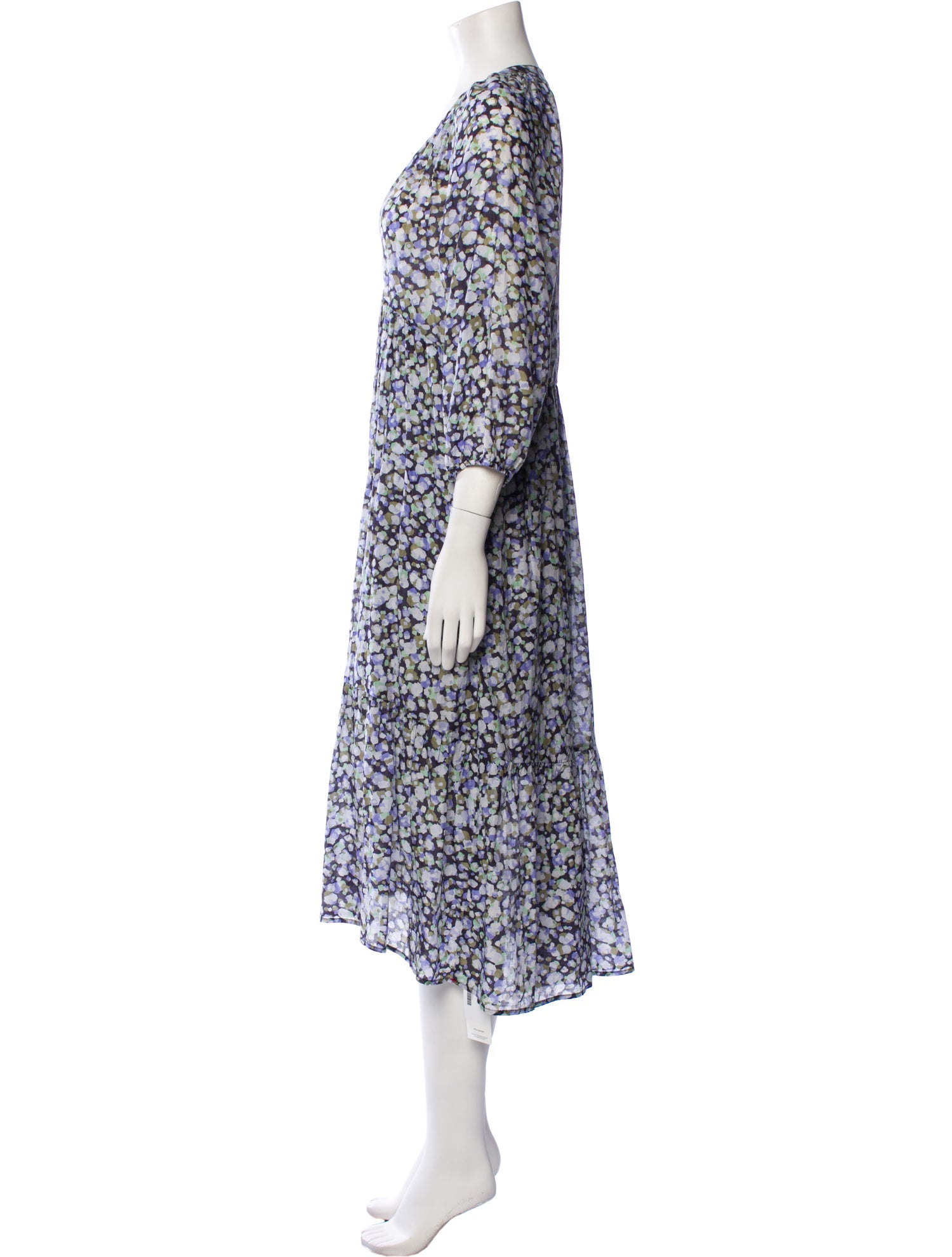 Xirena Floral Print Midi Length Dress