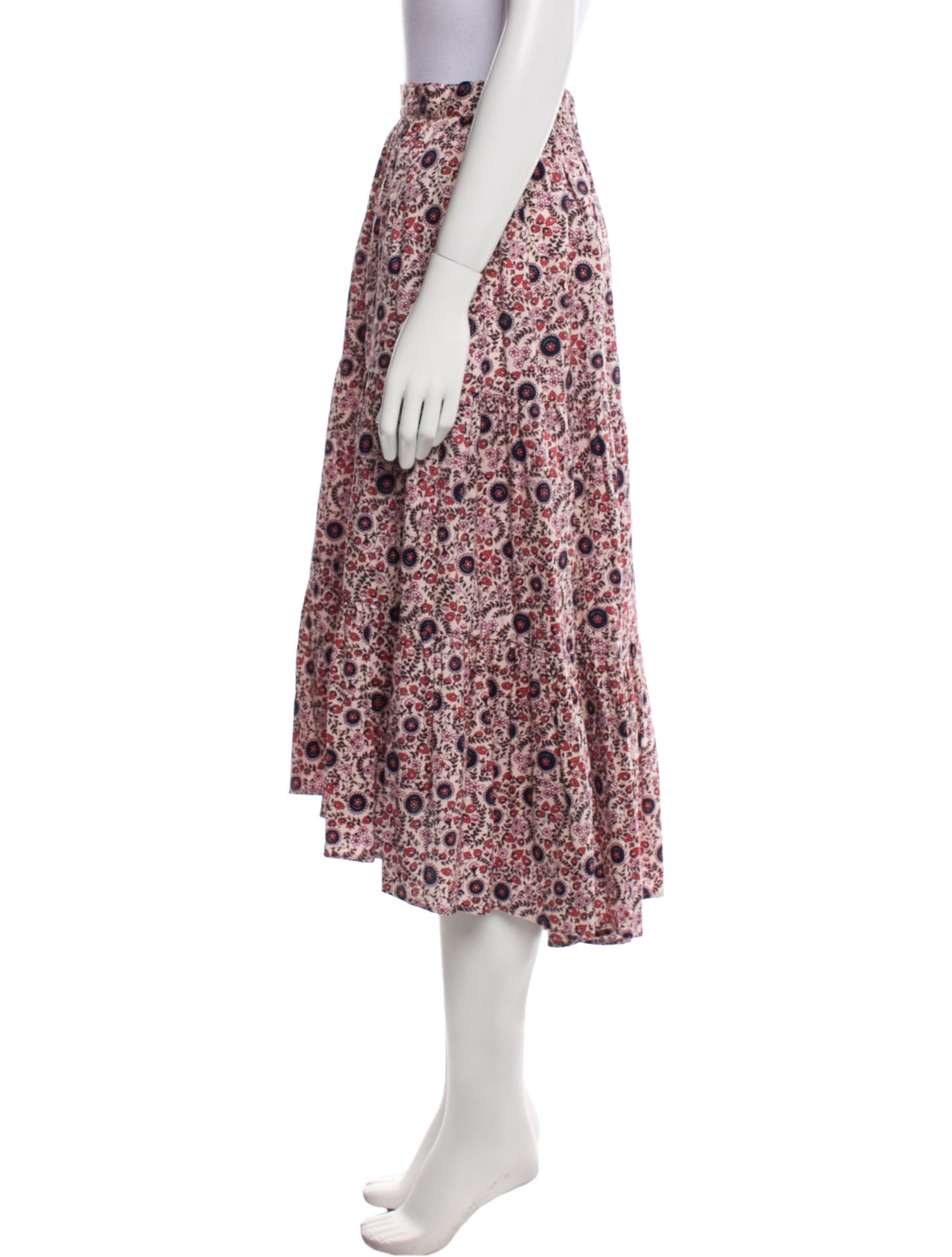 Xirena Printed Midi Length Skirt